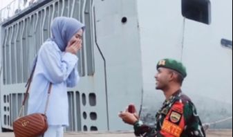 Dilamar saat Pulang Satgas
