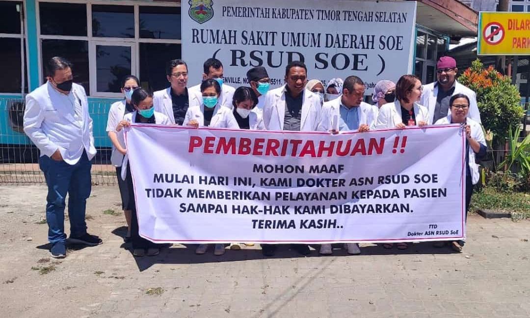 Insentif 6 Bulan Tak Dibayar, Dokter RSUD Soe Mogok Layani Pasien