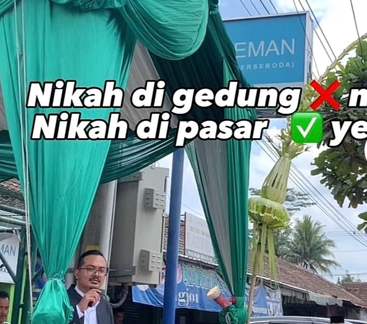 Viral Pesta Pernikahan di Pasar Serasa Pesta Rakyat, Pedagang Jadi Penyedia Makanan, Warga Boleh Datang dan Bungkus