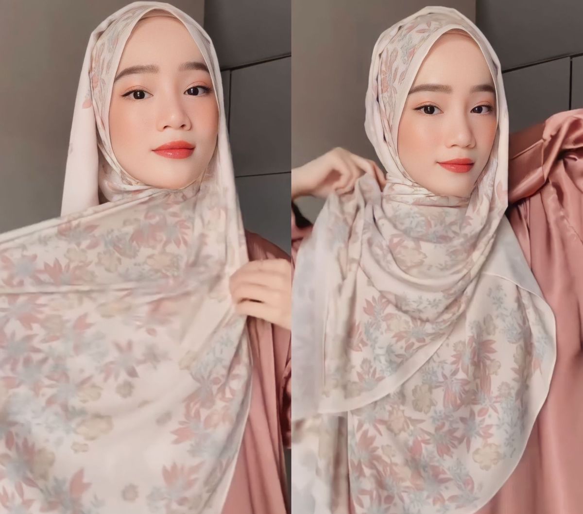 Pashmina Motif Styling Simpel, Look Sweet dan Fashionable