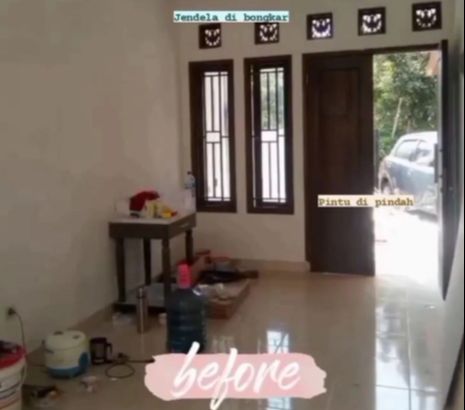 Before After Living Room Jadul, Penataannya Jadi Beda Banget