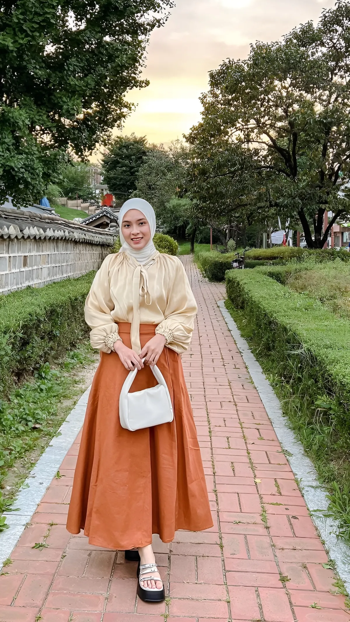 Tengok Autum Style Hijaber Indonesia di Korea Selatan