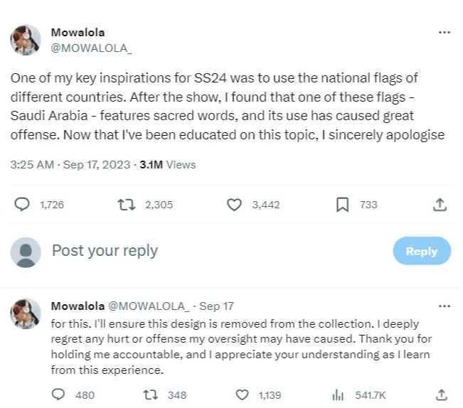 Viral Kontroversi Rok Mini Berdesain Bendera Arab Saudi
