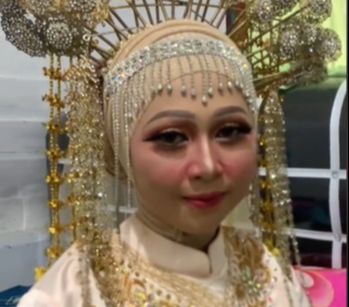 Makeup Pengantin Wanita Ini Gagal Sebab Ulah MUA Pemula, Hasilnya Disebut Mirip Nenek, Auto Nangis!