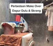 Makeover Dapur Kumuh Sempit Jadi Estetik, Salfok sama Atap yang Vibes-nya Ala-Ala Taman