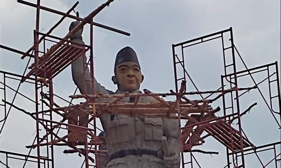 Viral! Patung Bung Karno di Banyuasin Disebut Tak Mirip, Badan Gempal dan Wajah Tembem
