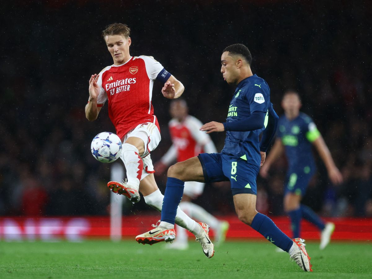 FOTO: Pesta Gol Arsenal di Matchday Pertama Grup B Liga Champions Usai Bikin PSV Eindhoven Babak Belur 4-0