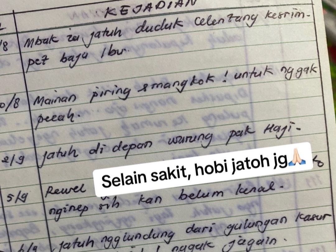 Momen Haru Anak Baca Buku Harian Ibu yang Ditulis Tangan, Auto Meleleh karena Berisi Catatan Tumbuh Kembangnya Sejak Kecil