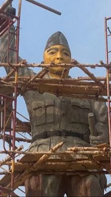 Potret Patung Bung Karno di Sumsel yang Telan Dana Rp500 Juta, Disorot Karena Disebut Tak Mirip