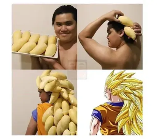 <br>Thai mangoes became Goku's Dragon Ball hair.