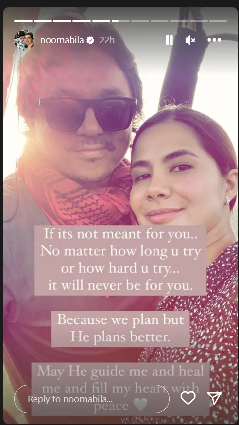 Cerai dari Engku Emran, Noor Nabila Tulis Curhatan Galau