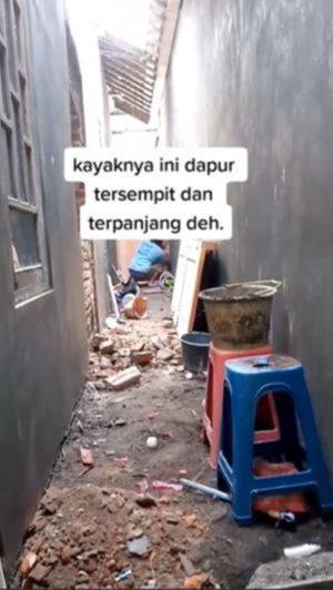 Potret Transformasi Dapur Super Sempit Usai Direnovasi, Ukurannya Nggak Sampai 2 Meter!