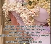 Riasan Pengantin  Amburadul, Oleh MUA Ditinggal Kabur