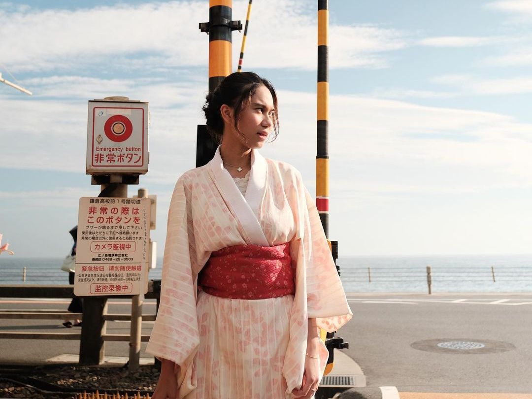 Style Anggun Azizah Salsa Berbalut Yukata, Berujung Kena Tegur