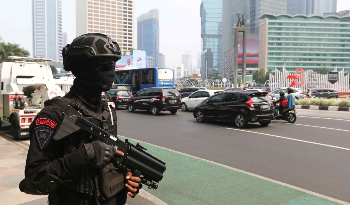 FOTO: Amankan KTT ke-43 ASEAN 2023, TNI - Polri Kerahkan 13.158 Personel