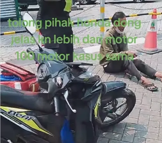 Viral Sasis Motor Honda Beat Milik Kurir Patah di Jalan, Warganet Geram