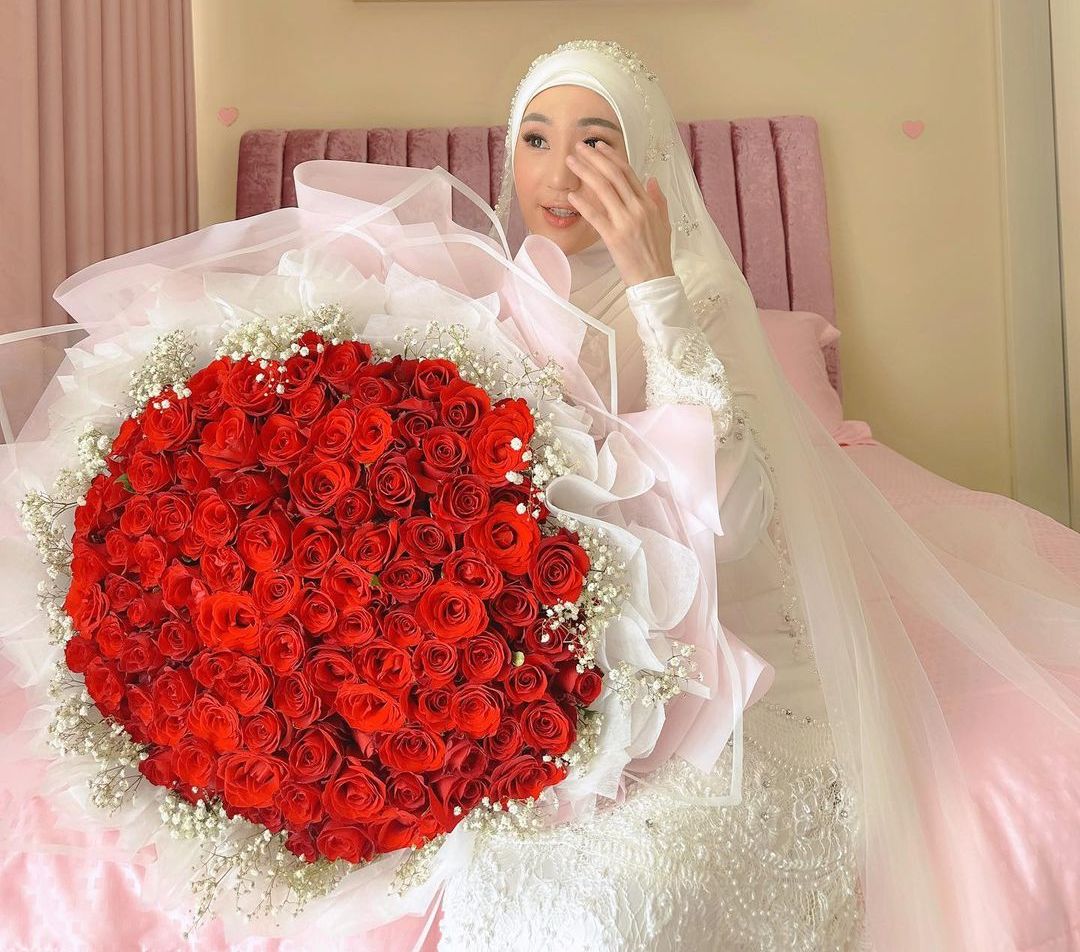 Style Syar'i  Larissa Chou di Hari Pernikahan, Anggun tapi Memikat