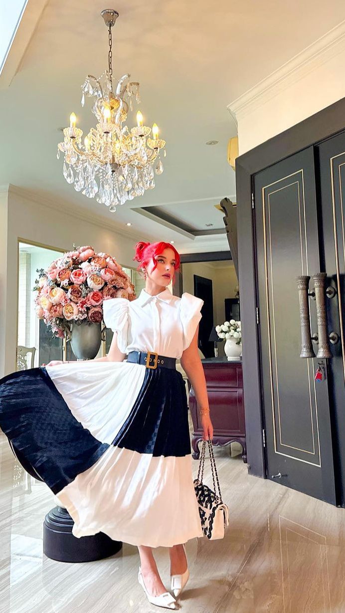 Style Tasya Farasya Terinspirasi dari Cruella de Evil, Dibuat Versi Glamor