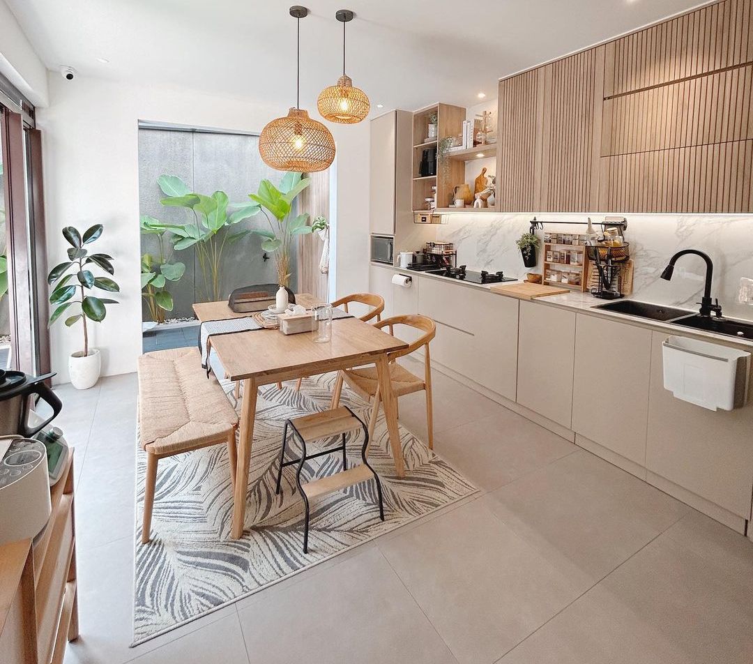 Serasa di Villa, Desain Open Space Ruang Makan dan Dapur
