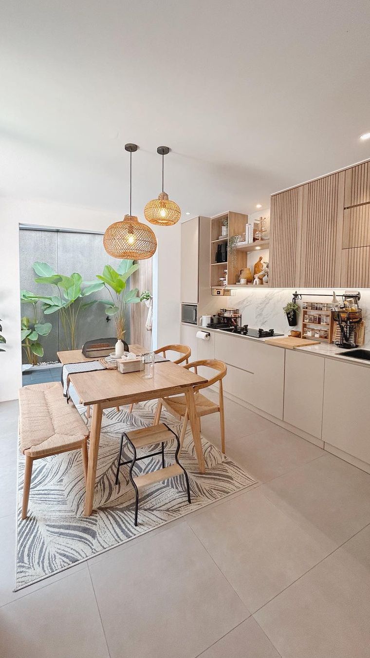 Serasa di Villa, Desain Open Space Ruang Makan dan Dapur