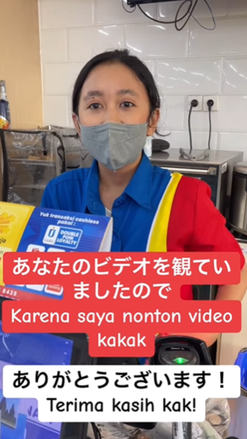 Hoki Kasir Viral Jago Bahasa Jepang Modal Nonton Anime, Kini Siap-Siap Plesir ke Negeri Sakura