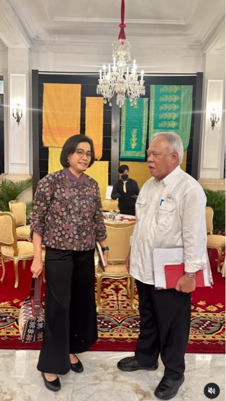 Momen Sri Mulyani Pamer Kedekatan dengan Basuki Hadimuljono: Pak Bas dan Saya Sahabat dalam Kerja