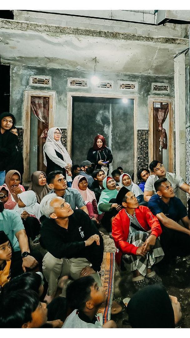 Moman Ganjar Nginap di Rumah Warga Banjarnegara, Nobar Timnas Vs Irak