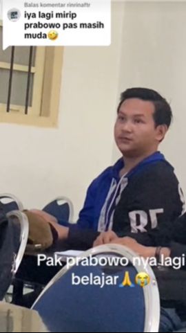 Inilah potret mahasiswa yang disebut sangat mirip dengan sosok Prabowo Subianto saat muda