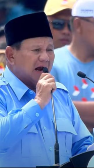 Prabowo saat Kampanye Akbar di GBK: Kalian Mau Lihat Pak Gemoy Joget?