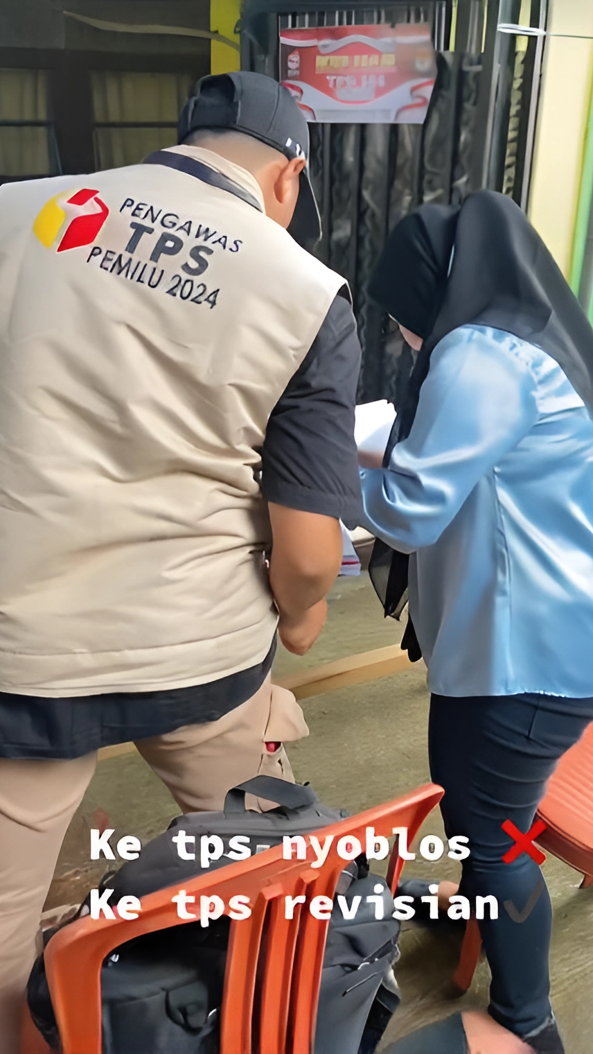 Petugas TPS Didatangi Wanita Bawa Kertas Berjilid-jilid, Dikira Mau Nyoblos Tahunya Minta Tanda Tangan `Dosbing`