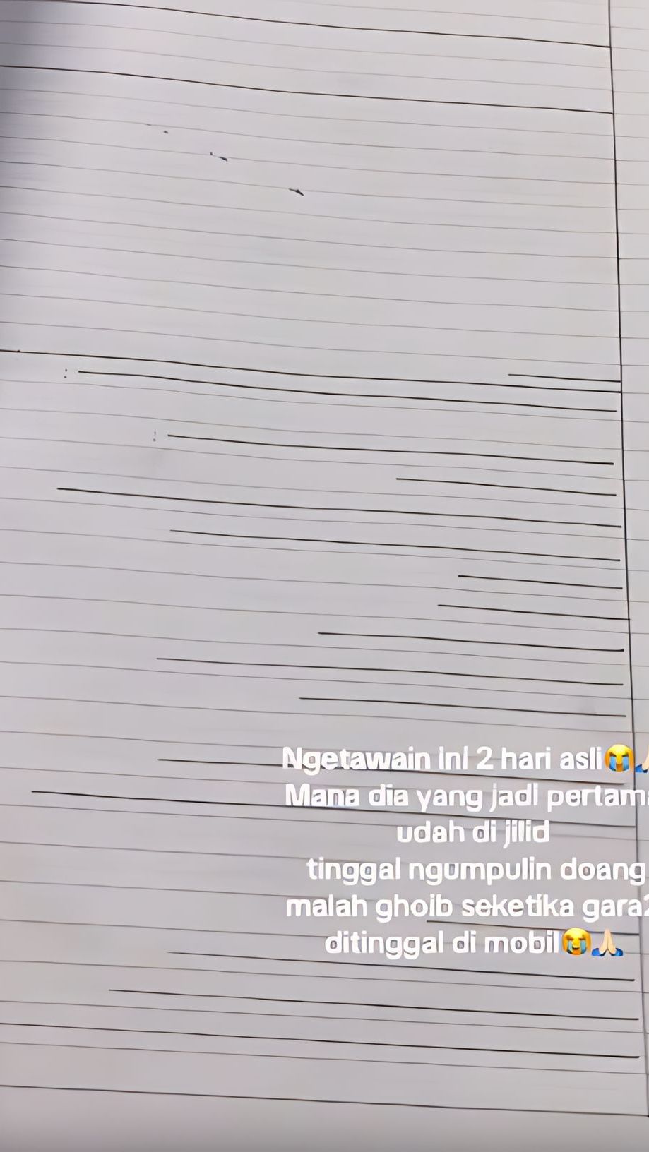 Tulis Tangan Tugas Pakai Pulpen Mahal, Pria Nangis Kejer Tulisannya Hilang Semua Jelang H-1 Deadline
