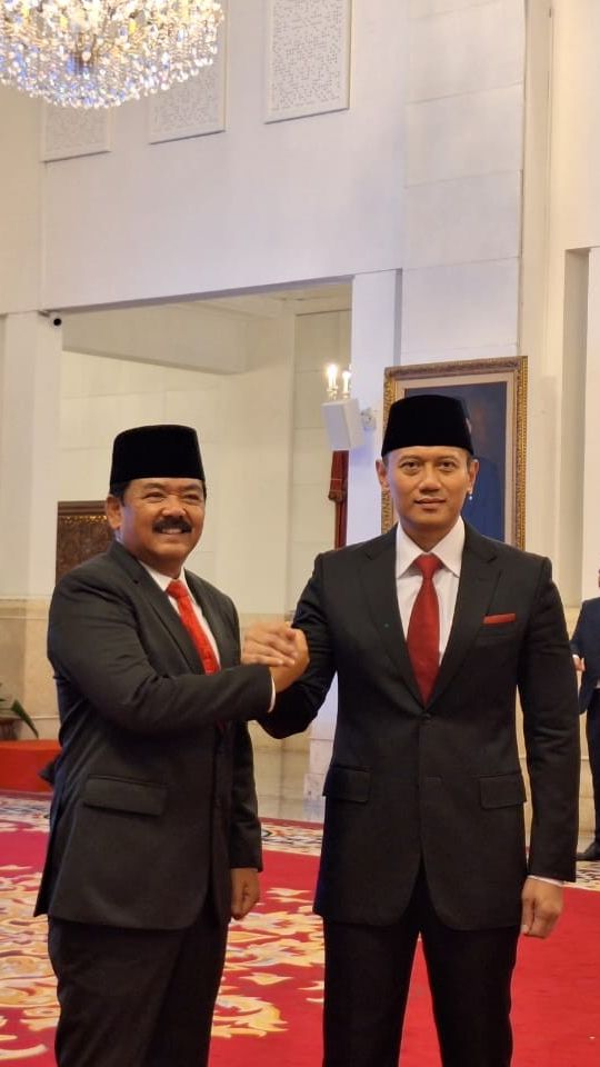 Jokowi Resmi Lantik AHY Jadi Menteri ATR, Hadi Tjahjanto Jabat Menkopolhukam