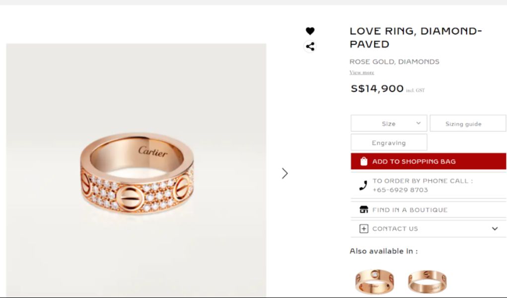 Cartier Love Ring Diamond