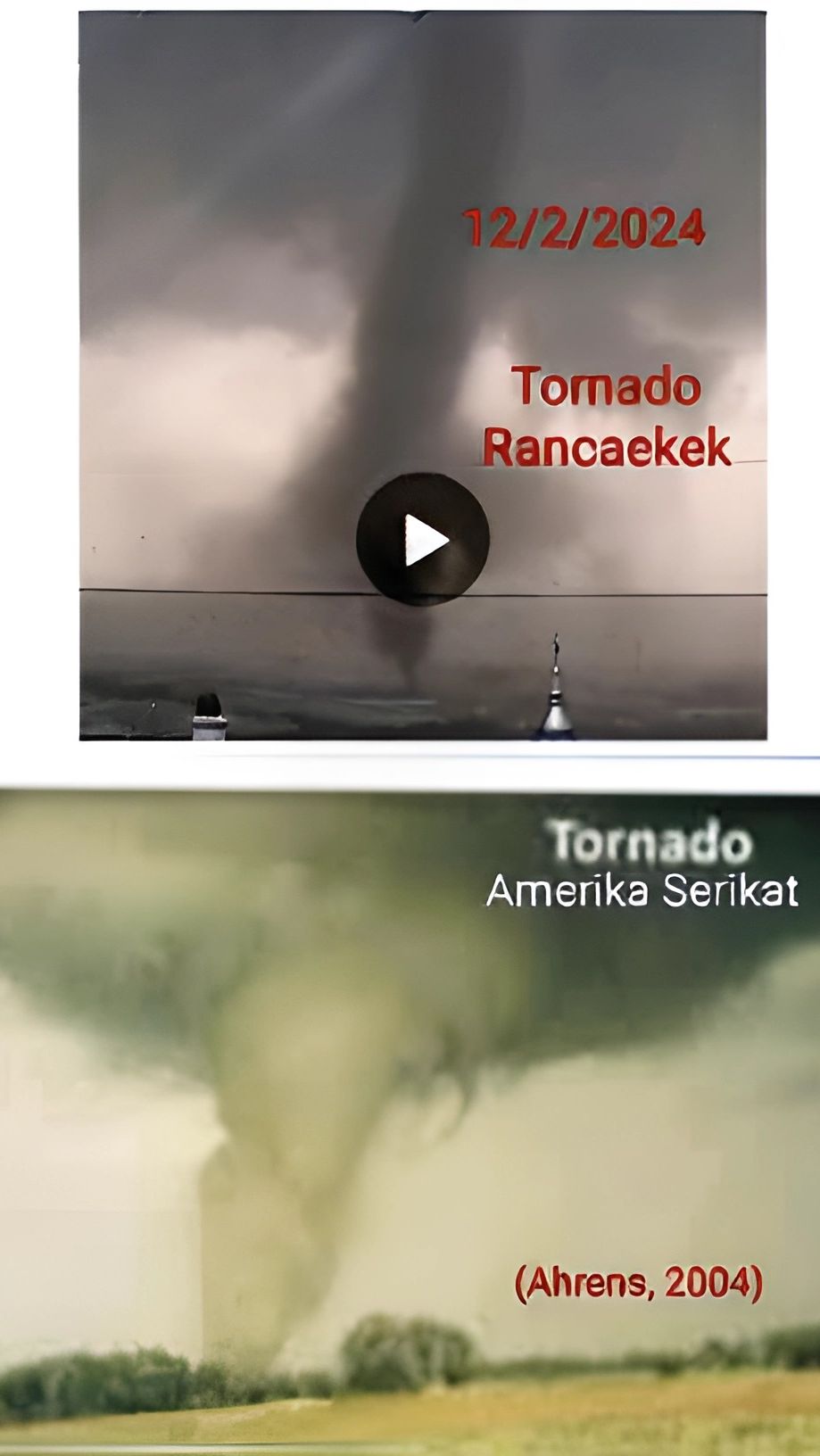 BRIN Sebut Tornado Pertama Indonesia di Rancaekek Bandung Mirip di AS 20 Tahun Lalu