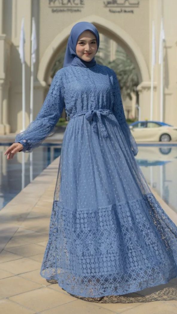 Tampil Cantik dengan Gamis Brokat