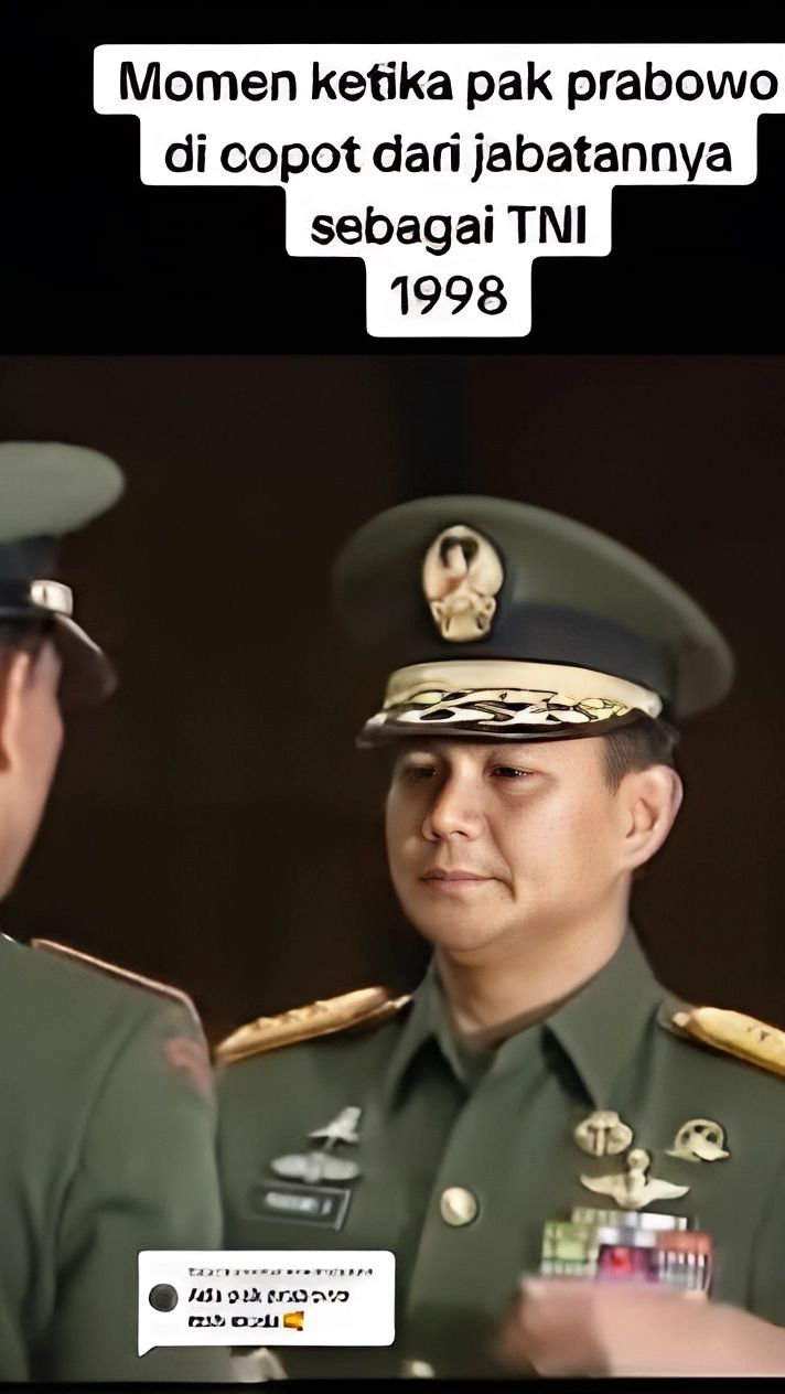 Kini Jadi Jenderal Bintang 4, Begini Detik-Detik Prabowo Dicopot dari TNI Tahun 1998