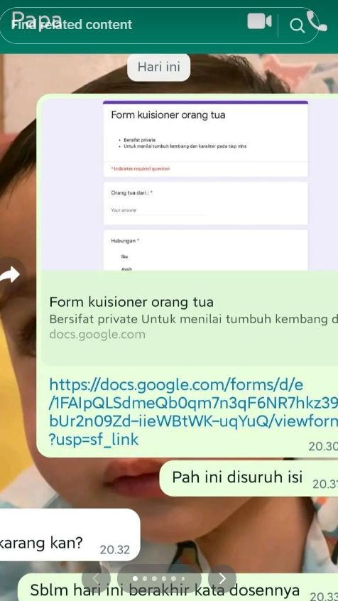 Wanita Ikut Tren Kirim Kuesioner Tentang Anak ke Orangtua, Jawaban Sang Ayah Bikin Banjir Air Mata