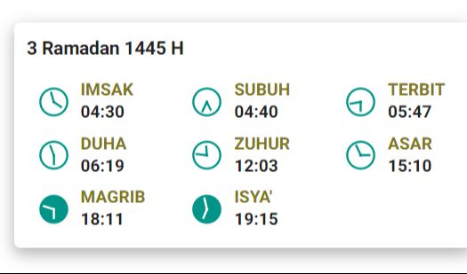 Jadwal Imsakiyah Bandung