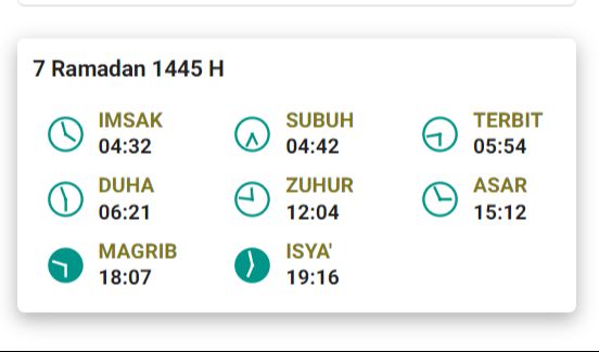 Jadwal Imsakiyah Jakarta