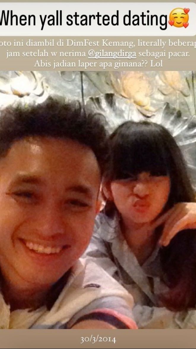 Gilang Dirga dan istri juga masih imut-imut banget ya
