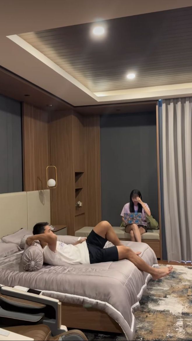 Penampakan kamar tidur Jojo dan Shanju yang begitu mewah