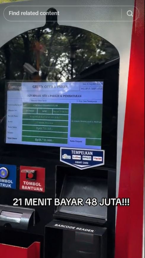 Viral Tarif Parkir Mobil 21 Menit Capai Rp48 Juta