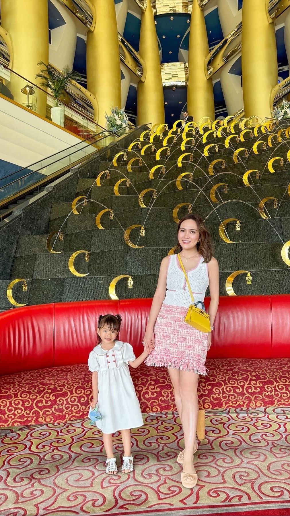 Tampaknya Shandy dan sang anak akan mengabiskan waktu selama satu minggu untuk berlibur di Dubai