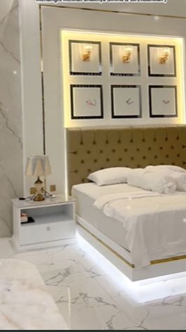 Potret bagian tempat tidurnya yang tak kalah mewah