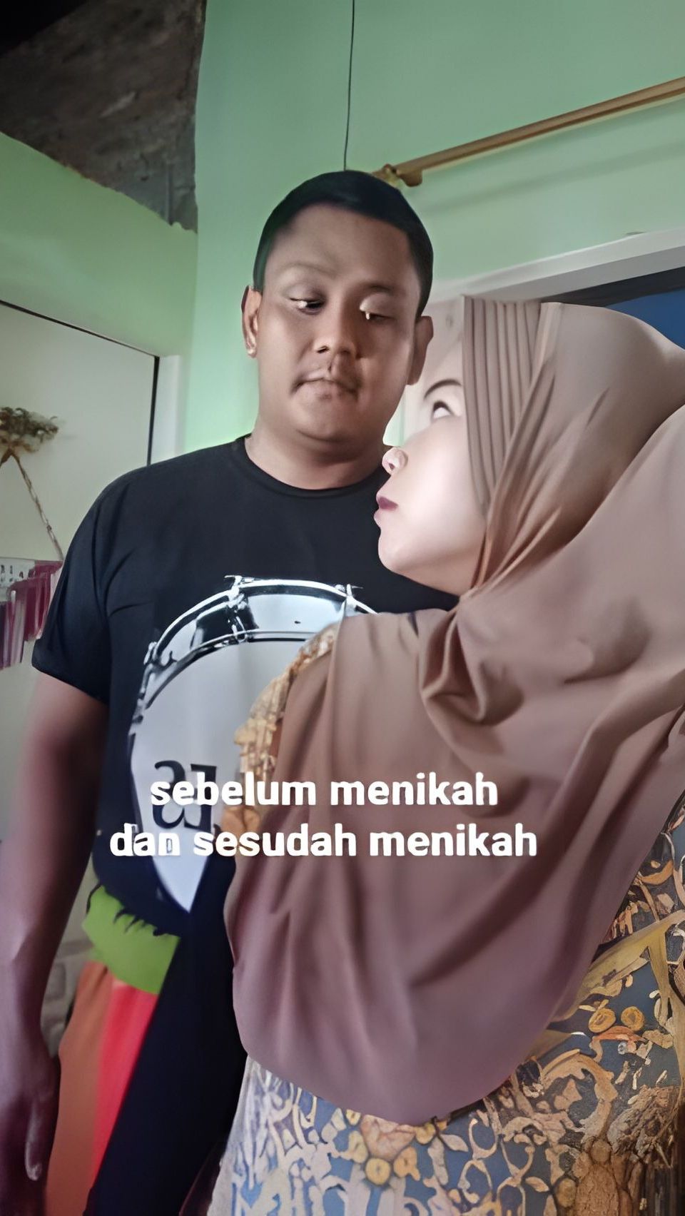 Viral! Pasutri Pamer Foto Before After Menikah, Netizen Malah Salfok dan Ngakak Lihat Suaminya: 'Semua Akan Endut Pada Waktunya'