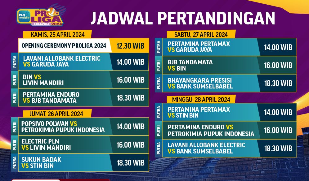 Nonton PLN Mobile Proliga 2024 di Vidio