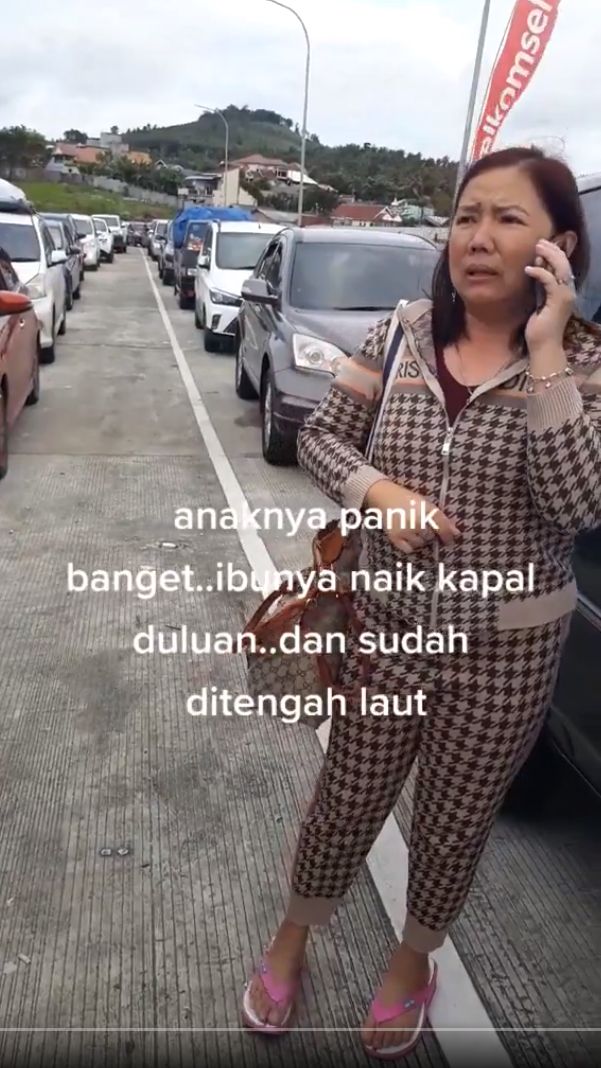Viral Kepanikan Penumpang Mudik Kala Ibunya Naik Kapal Duluan, Bilang ke Toilet Tak Kunjung Balik