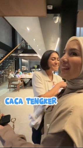 Pertama ada Caca Cengker. adik Nagita Slavina.