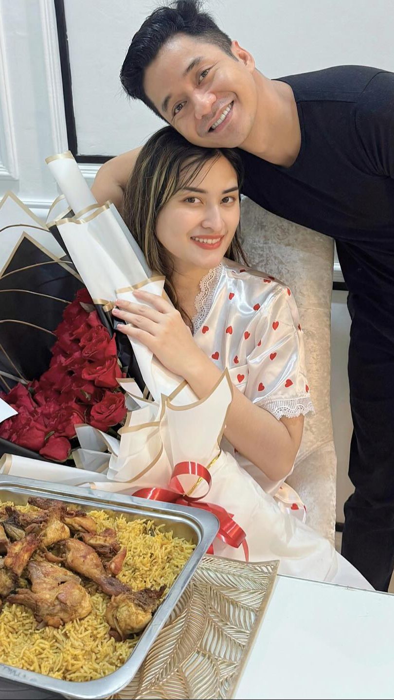 Inilah potret Angbeen Rishi yang diketahui resmi menjadi istri Adly Fairuz pada Maret 2020.