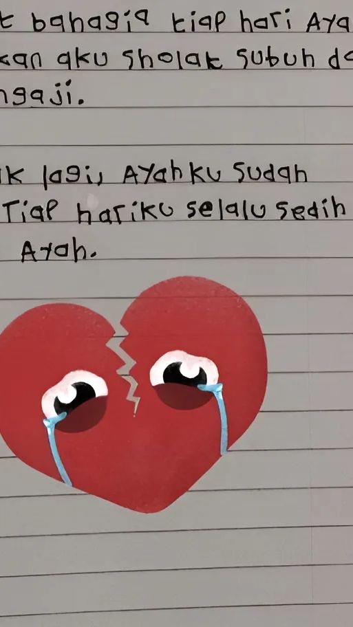  Baca Tugas Menulis Anak Soal Keluarga, Ibu Merasa Sangat Sedih